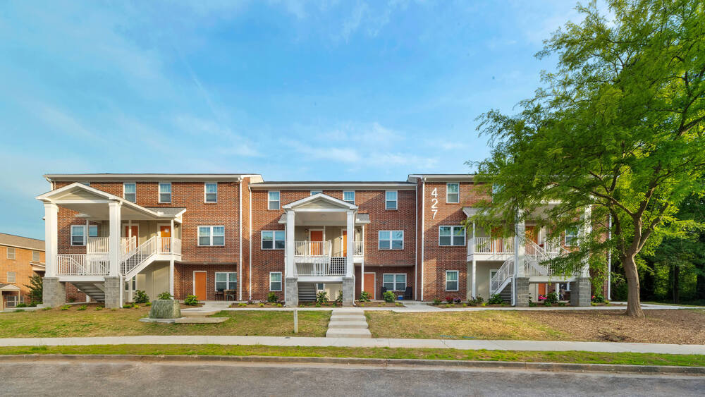 Swanton Heights Street View with Stairs