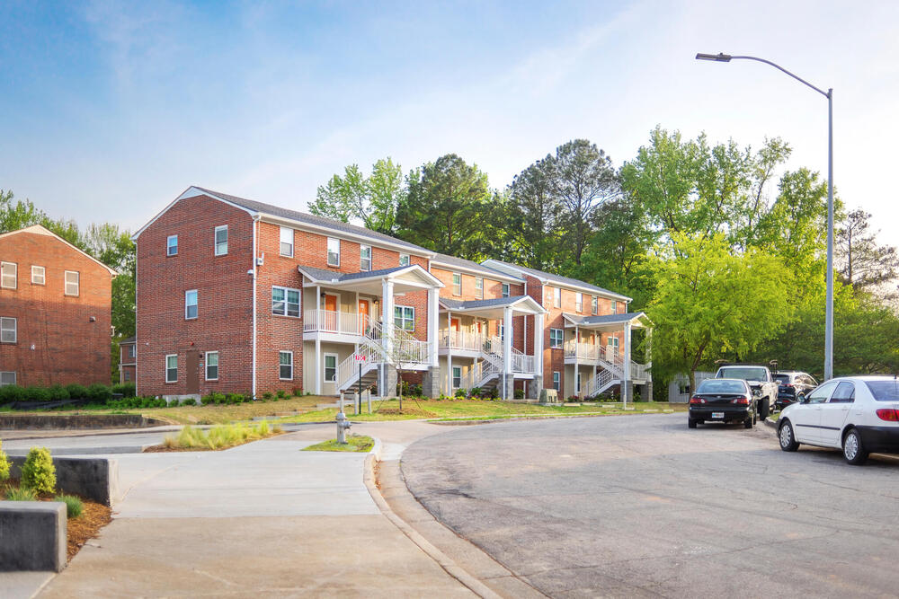 Swanton Heights Wide Street View of building