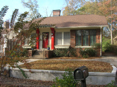 Homesteading front of home