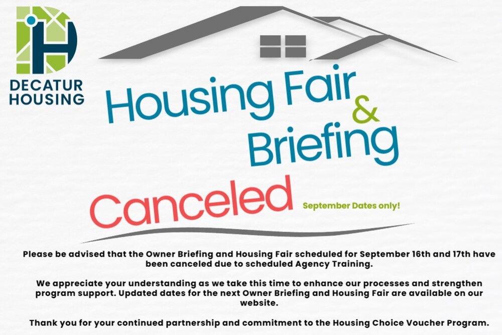 Briefing and fair canceled 