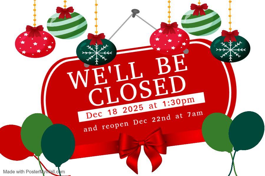 closed for christmas holiday