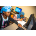 Two girls sitting at a computer