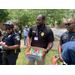 police standing together smiling