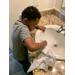 boy cleaning a sink