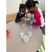 Two girls doing a science experiment