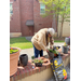 Preparing pots for flowers