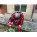 Harvesting Cabbage from Garden