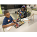 Youth creating vision boards on wellness